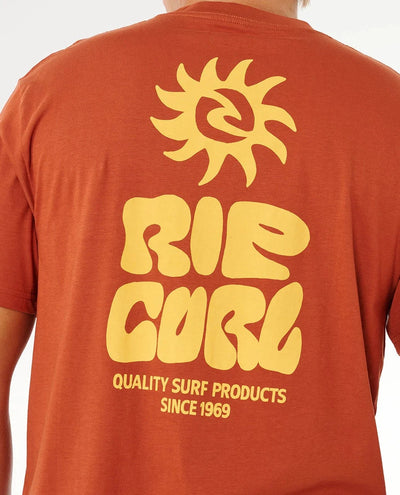 Pacific Rinse Glass Off Tee - Baked Clay Men's T-Shirts & Vests Rip Curl 