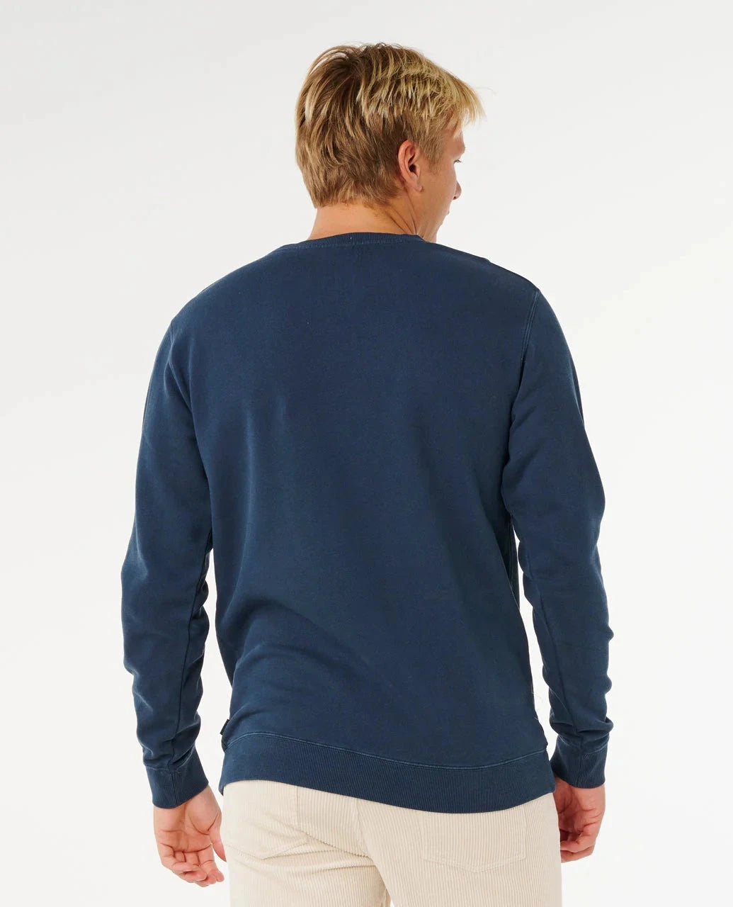 Pacific Rinse Patch Crew - Dark Navy Men's Hoodies & Sweatshirts Rip Curl 