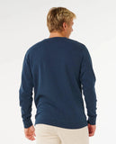 Pacific Rinse Patch Crew - Dark Navy Men's Hoodies & Sweatshirts Rip Curl 