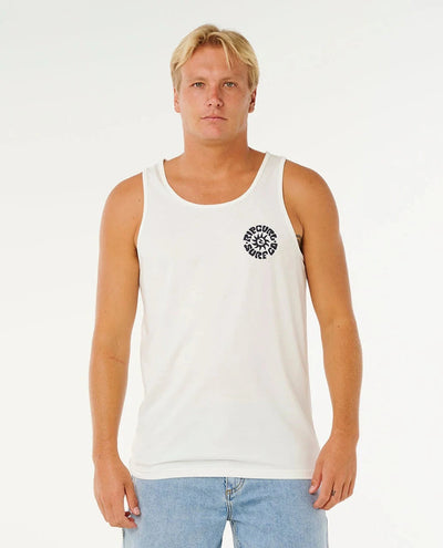 Pacific Rinse Tank - Bone Men's T-Shirts & Vests Rip Curl S 