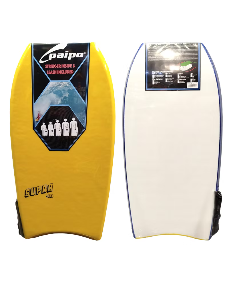 Paipo Supra 44" EPS 2026 (4 Colours) Bodyboards Paipo Yellow 