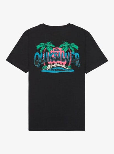 Palm Horizon Boys Tee - Black Children's Tees Quiksilver 