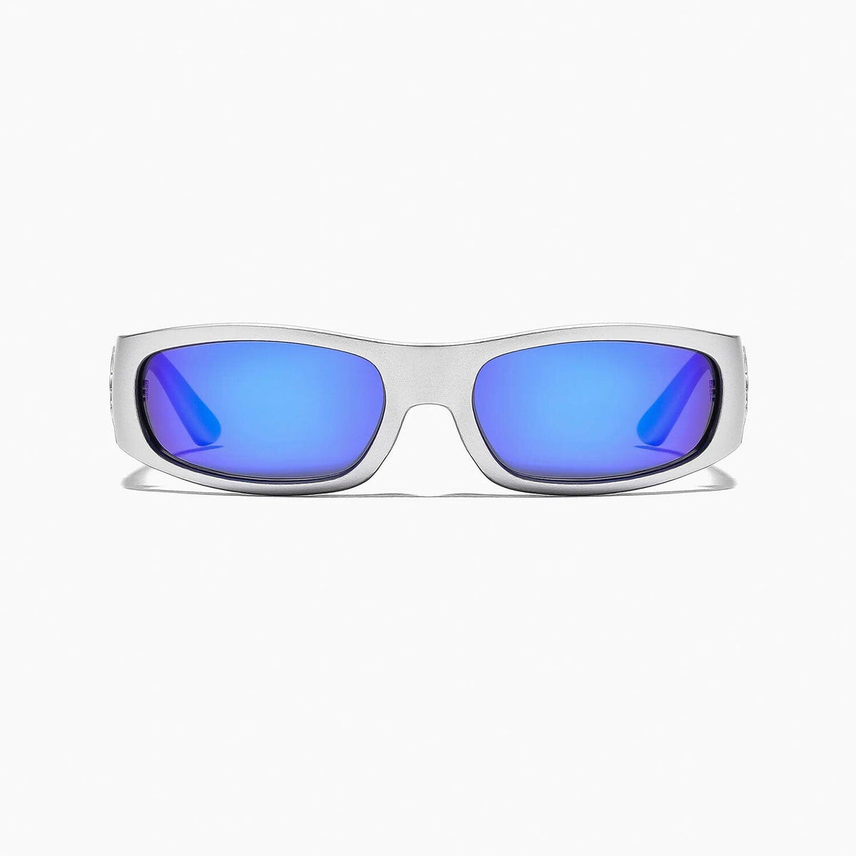 Parasite - Matte Chrome/Blue Polarized Sunglasses Ritual Vision 