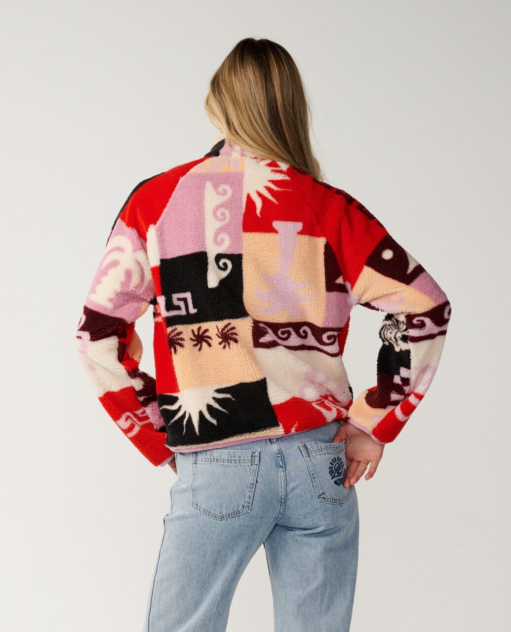 Party Wave Zipped Polar Fleece - Multi Women's Jackets Rip Curl Women 