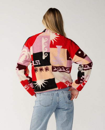 Party Wave Zipped Polar Fleece - Multi Women's Jackets Rip Curl Women 