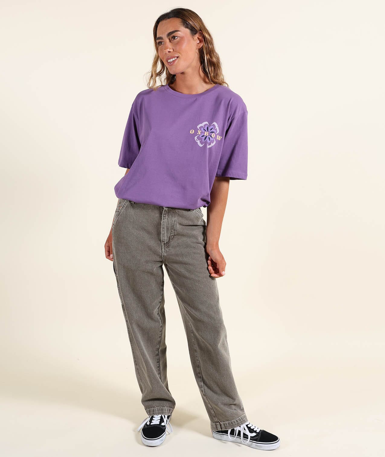 Peace Tee - Purple Women's T-Shirts and Vest Tops Oxbow 