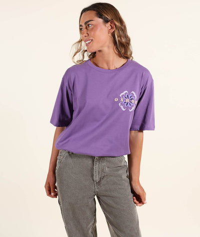 Peace Tee - Purple Women's T-Shirts and Vest Tops Oxbow 