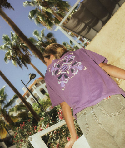 Peace Tee - Purple Women's T-Shirts and Vest Tops Oxbow 