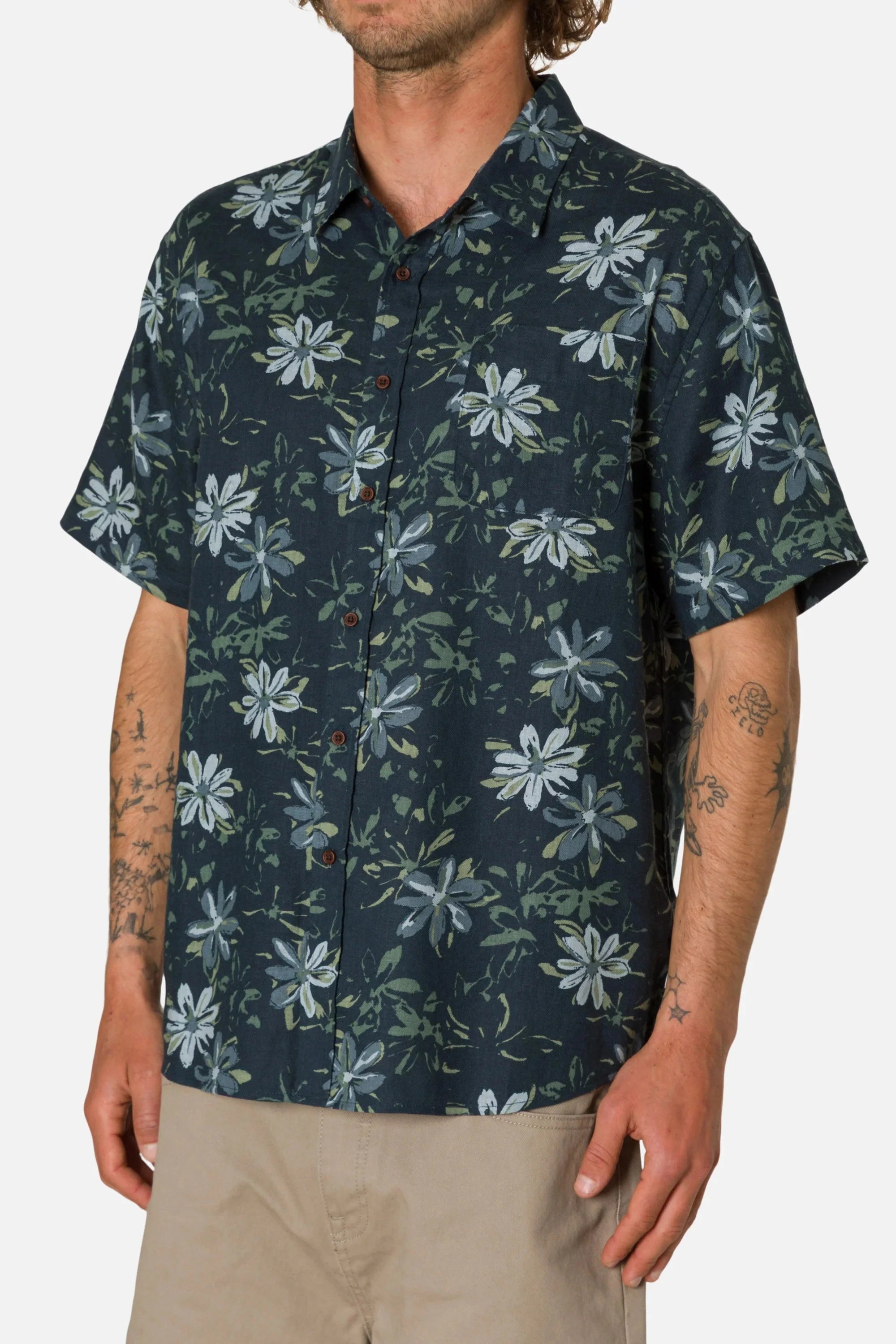 Petals Shirt - Sea Storm Men's Shirts & Polos Katin 