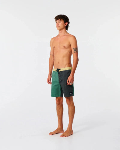Plain Jane Blocked 16" Trunk - Dusty Green Men's Shorts & Boardshorts TCSS 