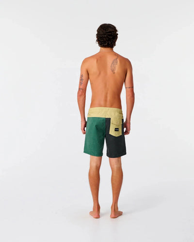 Plain Jane Blocked 16" Trunk - Dusty Green Men's Shorts & Boardshorts TCSS 
