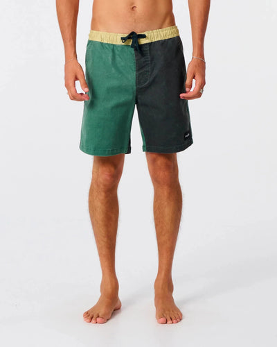 Plain Jane Blocked 16" Trunk - Dusty Green Men's Shorts & Boardshorts TCSS 30” 
