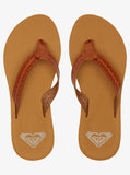Porto - Beach Flip-Flops - Tan Women's Flipflops,Shoes & Boots Roxy UK3 (EU36) 
