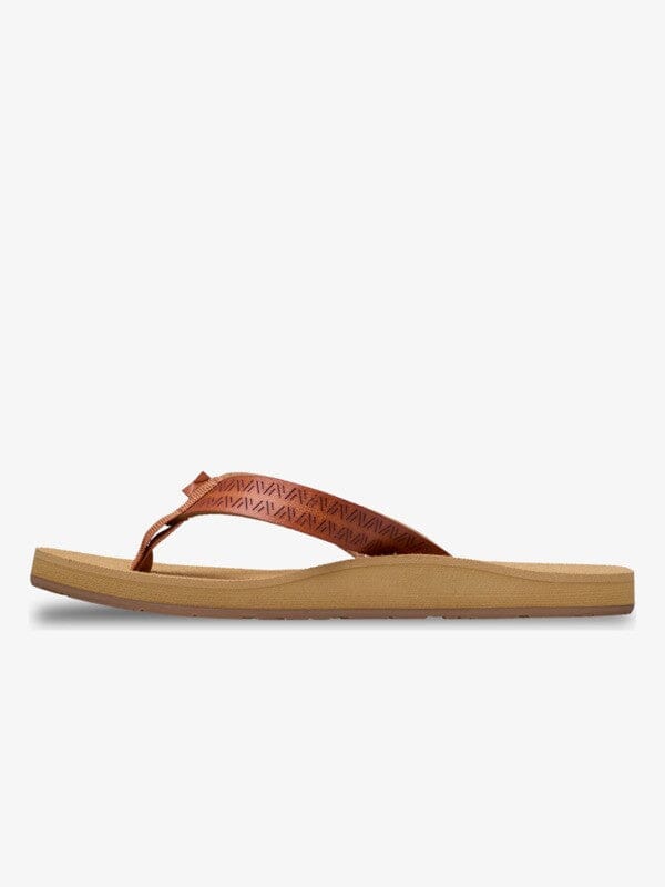 Porto Motif - Tan Women's Flipflops,Shoes & Boots Roxy 