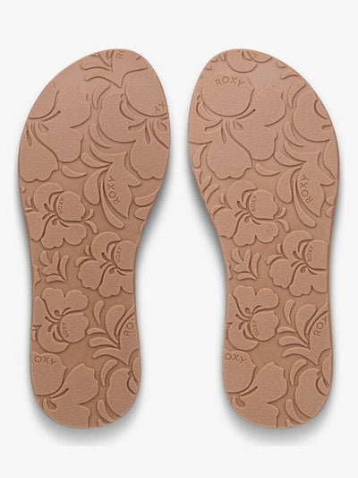 Porto Motif - Tan Women's Flipflops,Shoes & Boots Roxy 