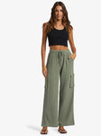Precious Cargo - Cargo Beach Trousers - Agave Green Women's Jeans & Trousers Roxy 