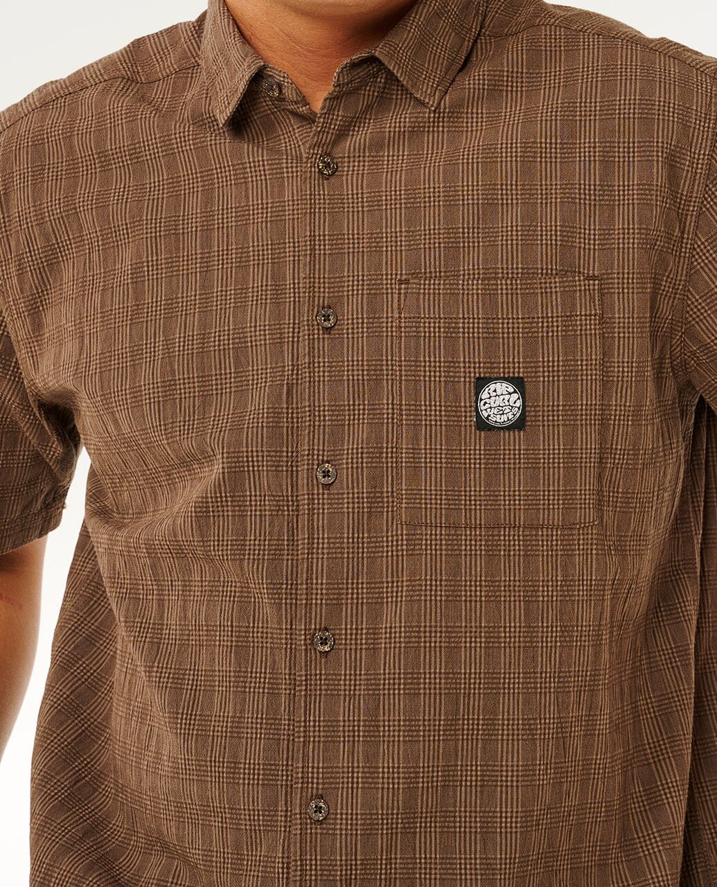 Premium Surf Check Shirt - Coffee Men's Shirts & Polos Rip Curl 