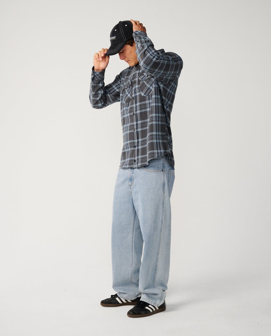 Premium Surf Griffin Flannel - Washed Black Men's Shirts & Polos Rip Curl 