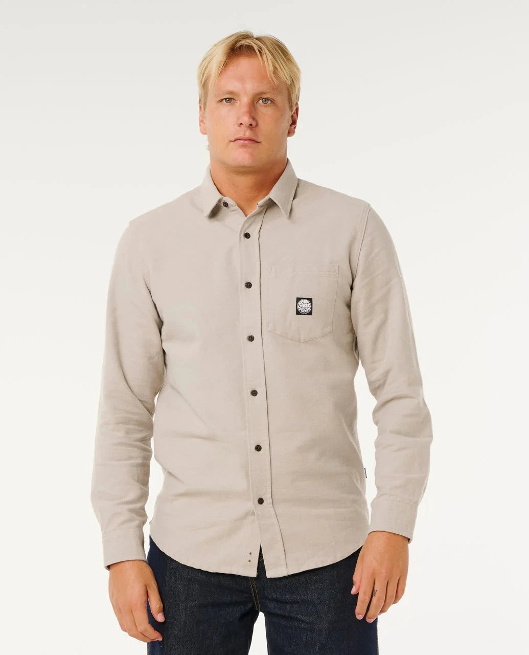 Premium Surf L/S Shirt - Stone Men's Shirts & Polos Rip Curl S 