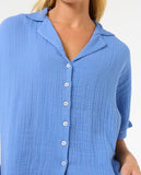 Premium Surf Shirt - Blue Women's Shirts Rip Curl Women 