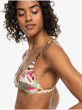 Printed Beach Classics Fixed Tri Top - Anthracite Palm Song Women's Swimsuits & Bikinis Roxy 