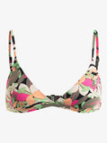 Printed Beach Classics Fixed Tri Top - Anthracite Palm Song Women's Swimsuits & Bikinis Roxy 