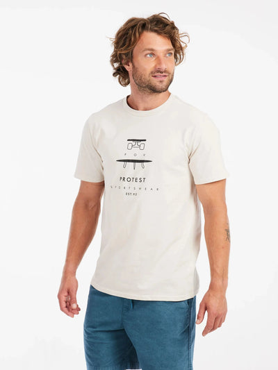 PRTAndros T Shirt - Off White Men's T-Shirts & Vests protest M 
