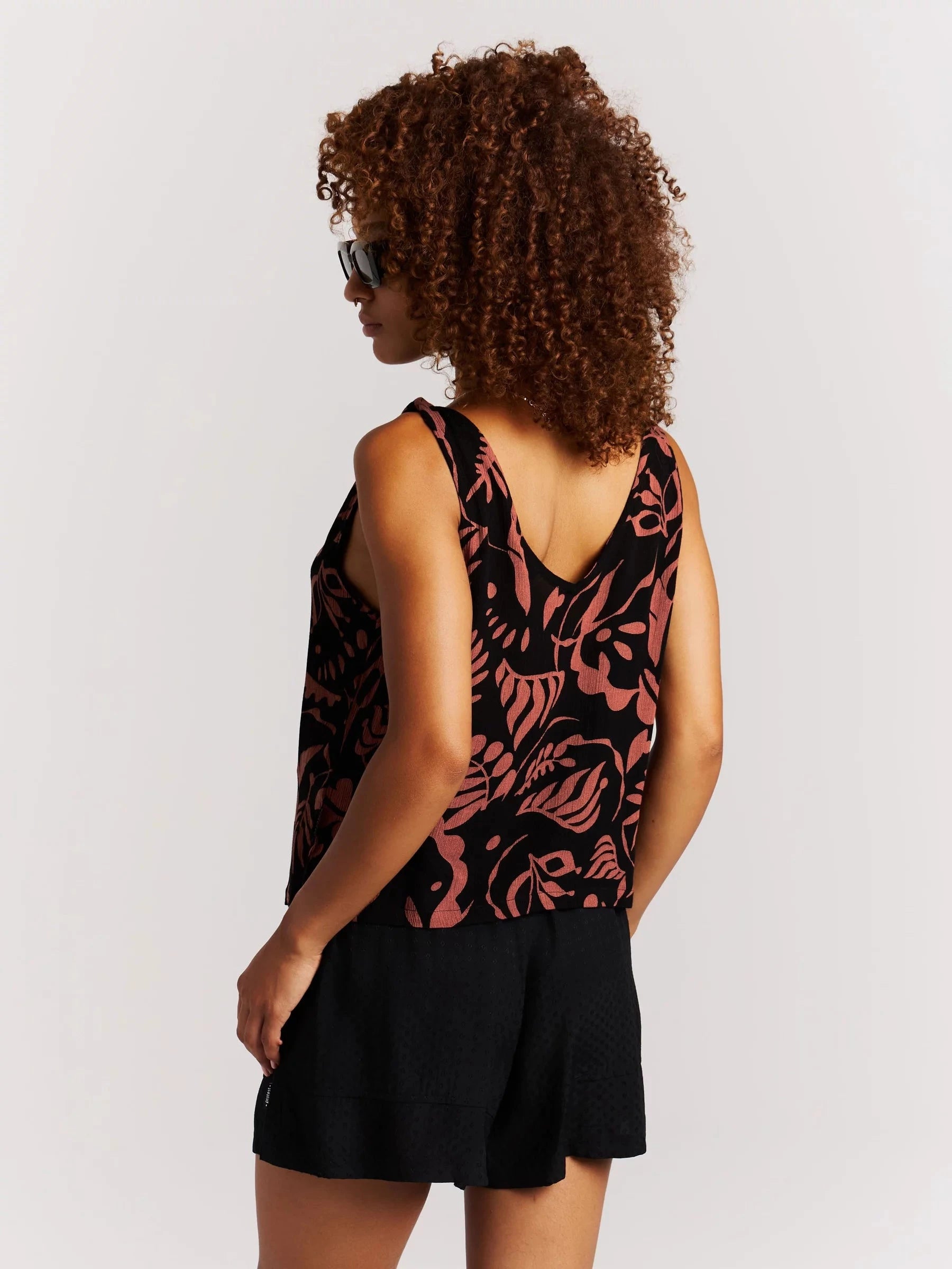 PRTCRAZY Spaghetti Top - Sugar Brown Women's T-Shirts and Vest Tops Protest 