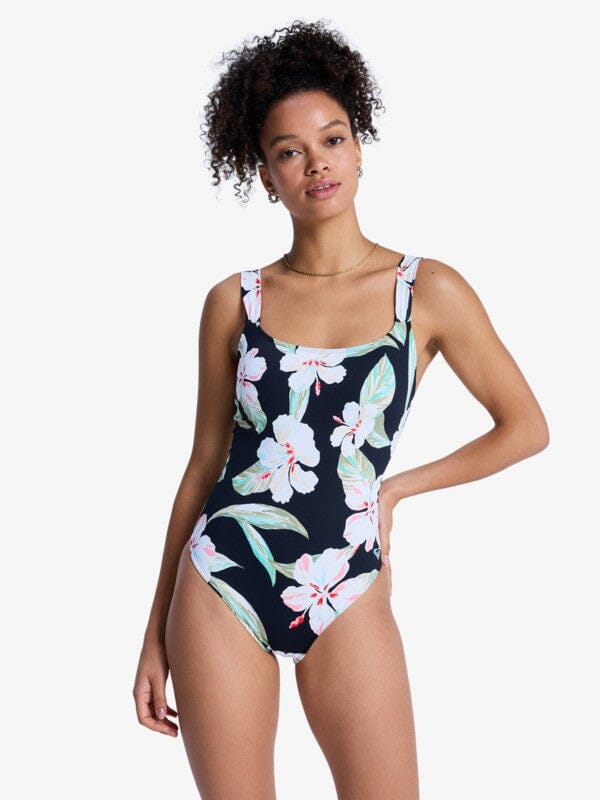 PT Essentials One Piece - Anthracite Spring Charming Women's Swimsuits & Bikinis Roxy XS 