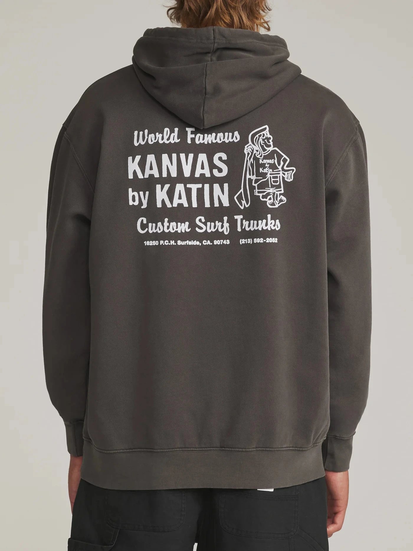 Rag Hood - Lead Vintage Wash Men's Hoodies & Sweatshirts Katin 