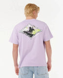 Raw Energy Thrash Tee - Iced Lavender Men's T-Shirts & Vests Rip Curl 