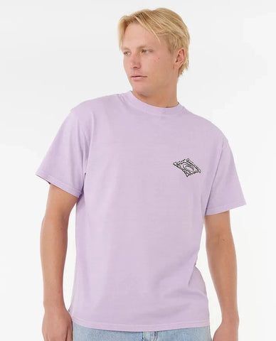 Raw Energy Thrash Tee - Iced Lavender Men's T-Shirts & Vests Rip Curl S 