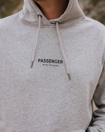 Relaxed Fit Hoodie - Grey Marle Men's Hoodies & Sweatshirts Passenger 