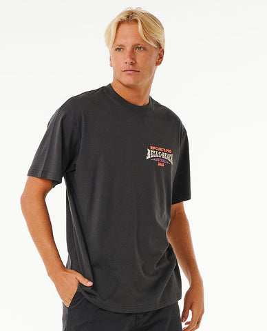 Rip Curl Pro Bells Beach 2024 Line Up Tee - Washed Black Men's T-Shirts & Vests Rip Curl 