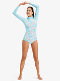 Rise 1.5mm Cheeky Long Sleeve Springsuit - Harbour Grey Women's wetsuits Roxy 