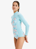 Rise 1.5mm Cheeky Long Sleeve Springsuit - Harbour Grey Women's wetsuits Roxy 
