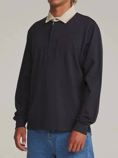 Ronan Polo - Navy Vintage Wash Men's Shirts & Polos Katin 