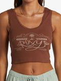 ROXY Vintage - Cropped Vest Top - Root Beer Women's T-Shirts and Vest Tops Roxy 