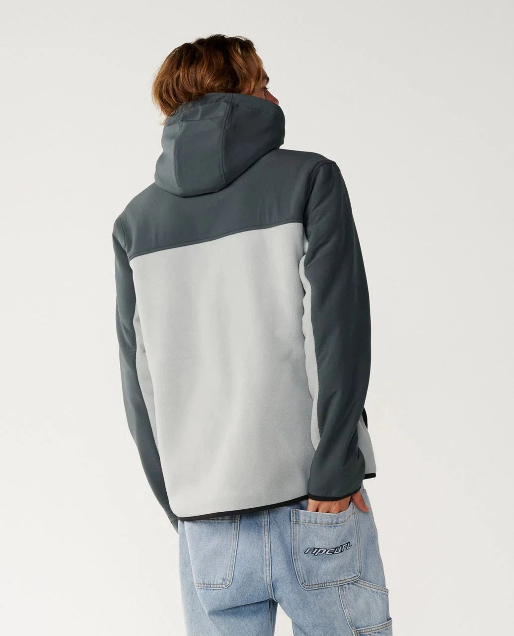 S Series Panelled Zip Through Fleece - Charcoal Men's Hoodies & Sweatshirts Rip Curl 