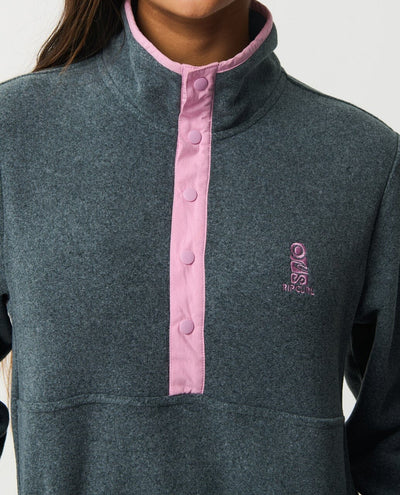 S - Series Polartec Fleece - Charcoal Marle Women's Hoodies & Sweatshirts Rip Curl Women 