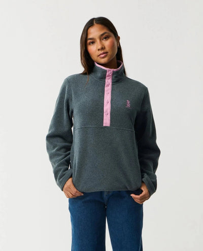 S - Series Polartec Fleece - Charcoal Marle Women's Hoodies & Sweatshirts Rip Curl Women S 