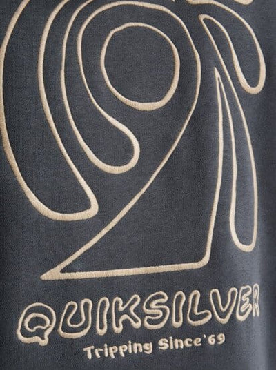 Saltwater Graphic Hoodie - Iron Gate Men's Hoodies & Sweatshirts Quiksilver 