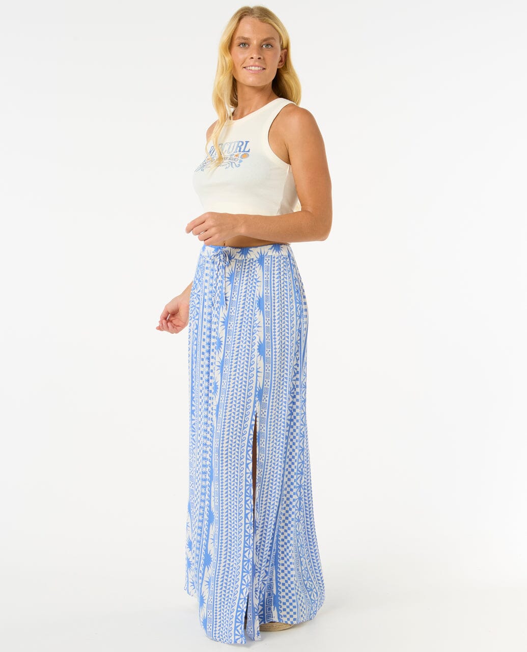 San Carlos Maxi Skirt - Blue Women's Skirts Rip Curl Women 