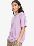 Sand Under The Sky Oversized T-Shirt - Crocus Petal Women's T-Shirts and Vest Tops Roxy 