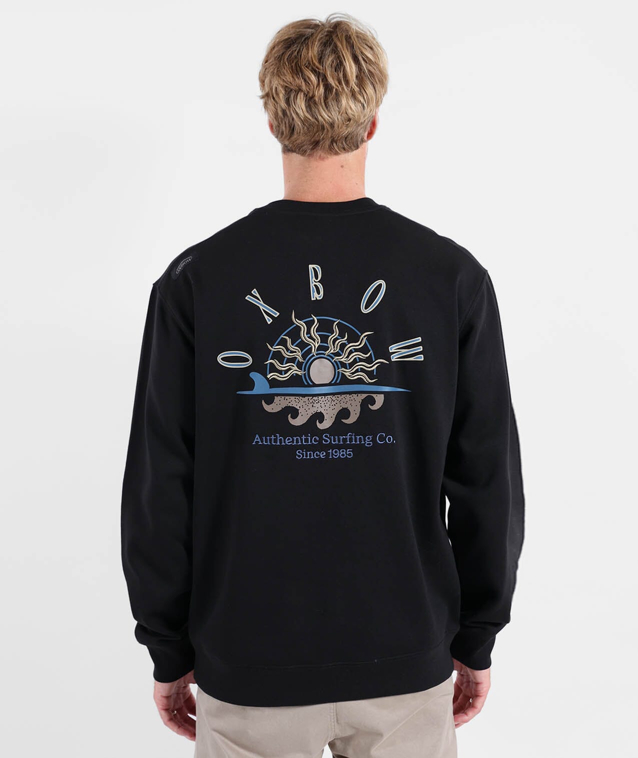 Sandbar Sweatshirt - Black Men's Hoodies & Sweatshirts Oxbow 