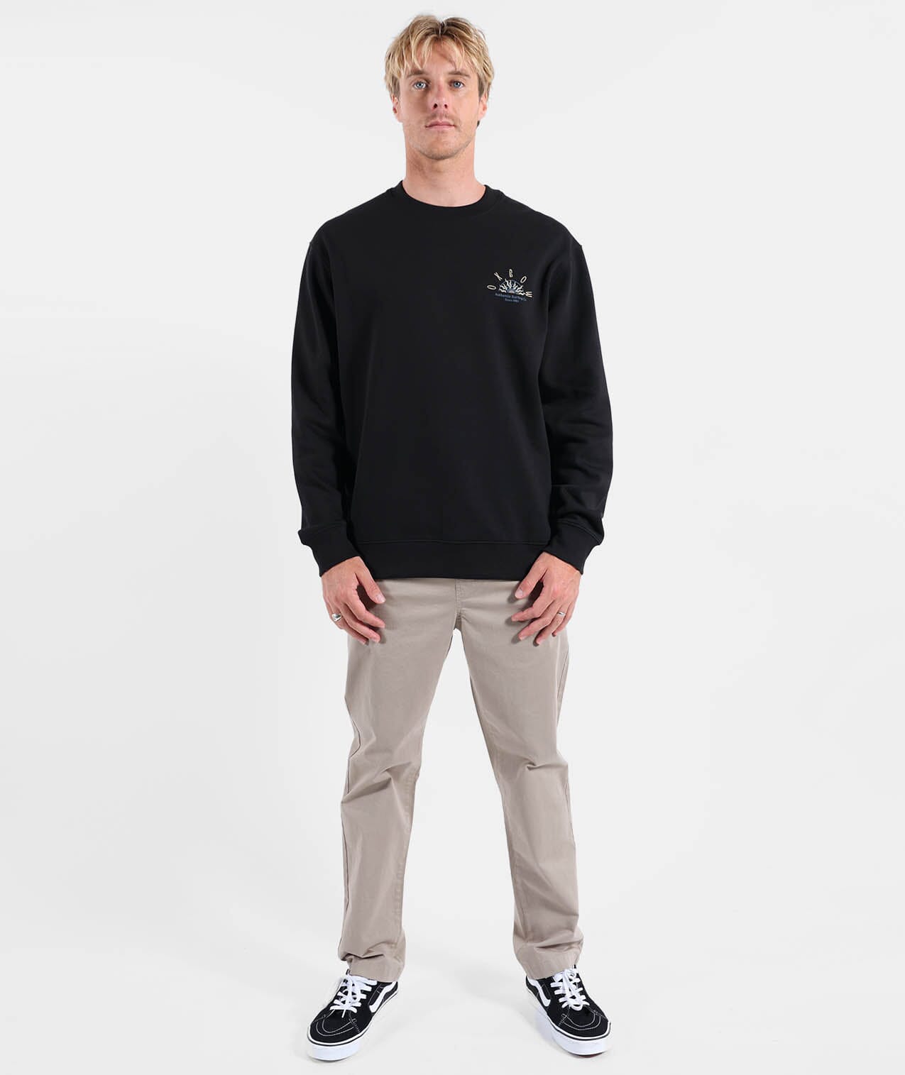 Sandbar Sweatshirt - Black Men's Hoodies & Sweatshirts Oxbow 