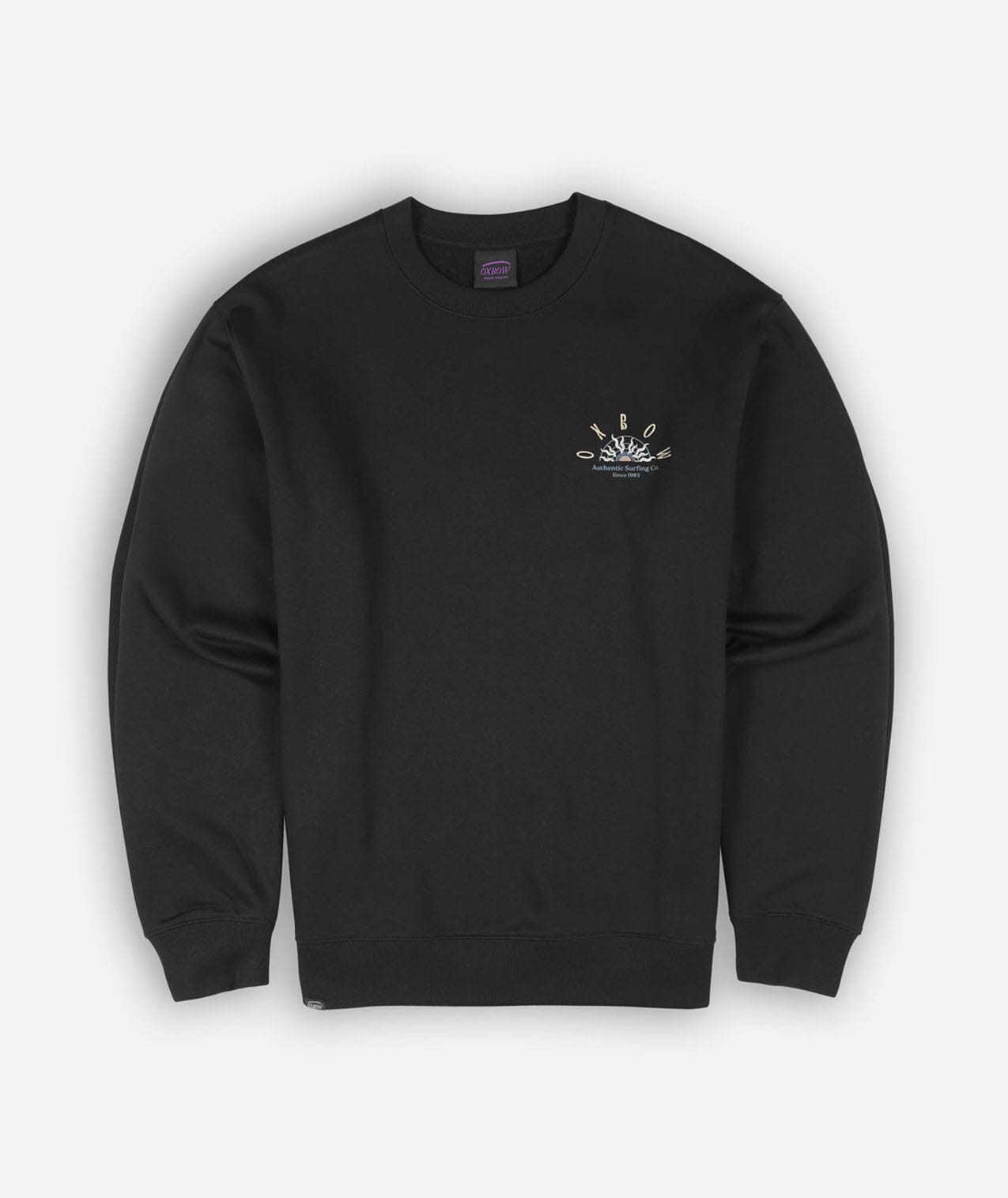 Sandbar Sweatshirt - Black Men's Hoodies & Sweatshirts Oxbow 