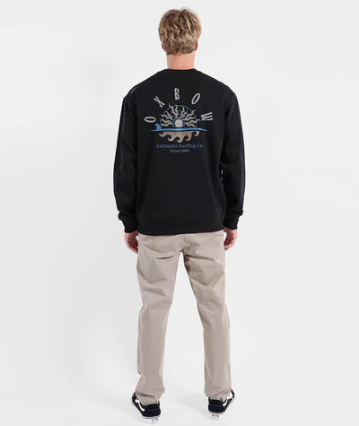 Sandbar Sweatshirt - Black Men's Hoodies & Sweatshirts Oxbow 