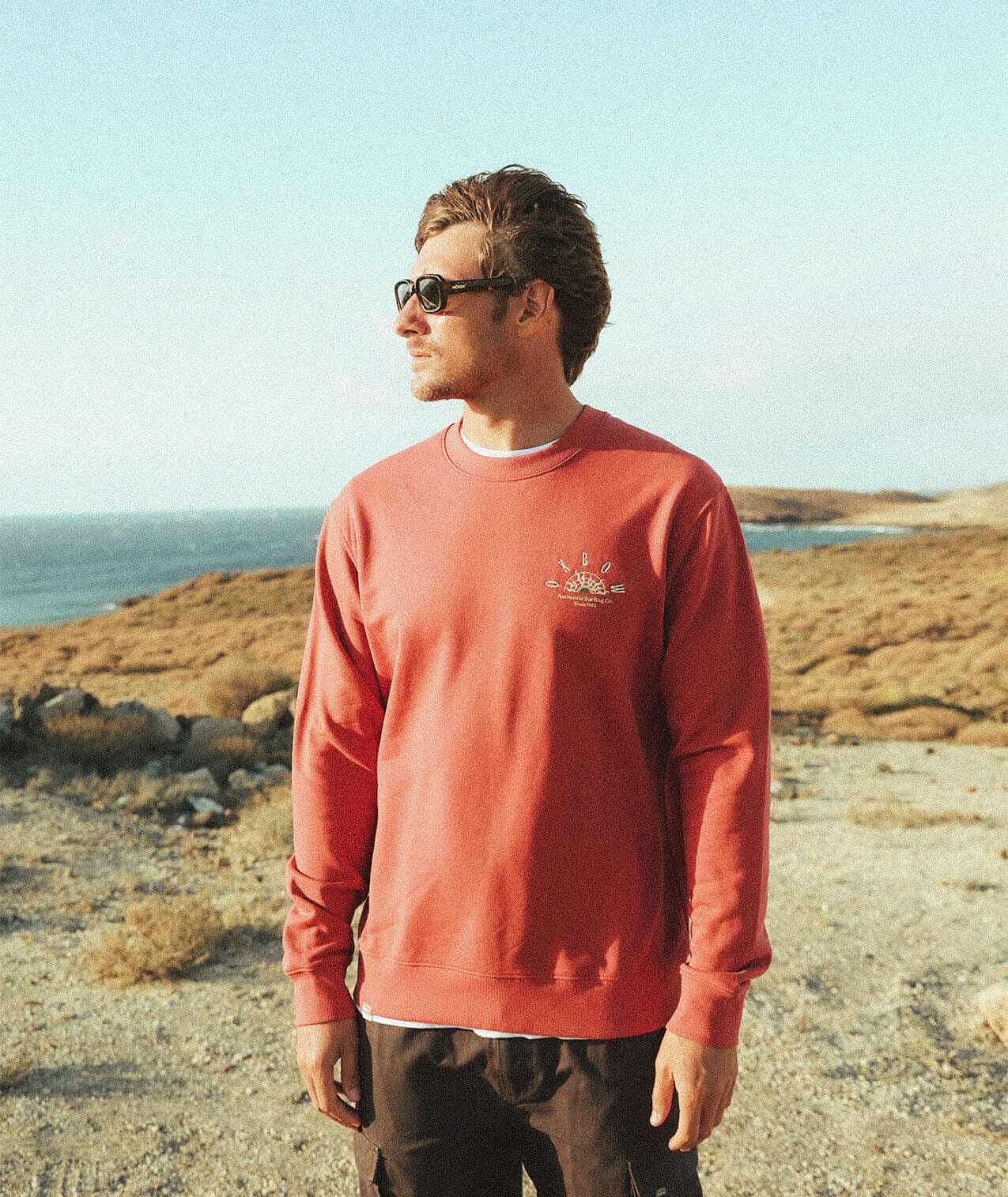 Sandbar Sweatshirt - Redwood Men's Hoodies & Sweatshirts Oxbow 