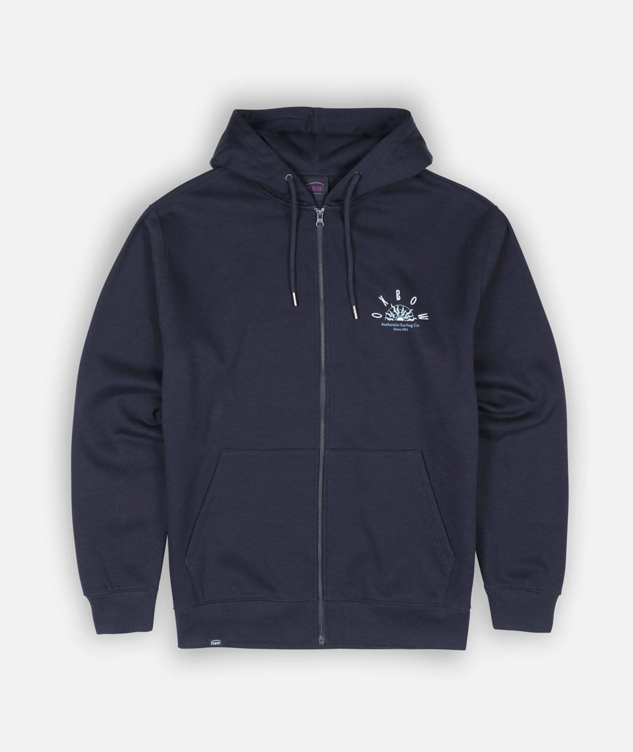 Sandbar Zipped Hoodie - Deep Marine Men's Hoodies & Sweatshirts Oxbow 